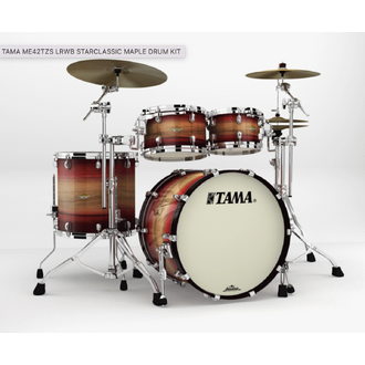 Tama Starclassic Drum Kit Pacific Walnut 4 Piece Shell Pack ME42TZS Lrwb