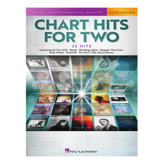 Chart Hits for Two Easy Instrumental Duets for Two - Alto Sax Edition