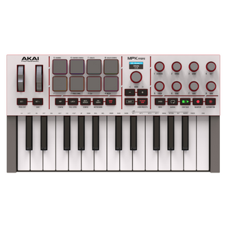 Akai MPK MINI Mk4 Portable MIDI Controller with Keypad - Grey