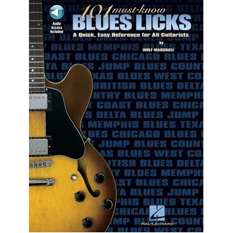 101 Must Know Blues Licks Bk/ola Guitar