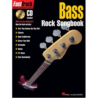 Fasttrack Bass Rock Songbook Bk/cd