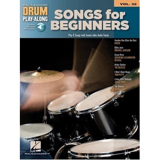 Songs For Beginners Drum Playalong Vol32 Book/Online Audio