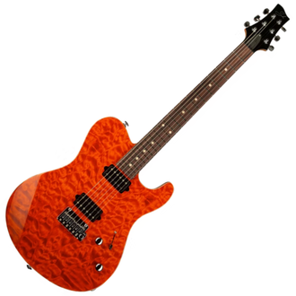 SUHR 01-OSO-0002 Short Scale, Mahogany, Rosewood, 2 Post Electric Guitar - Orange Stain
