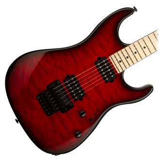 SUHR 01-LTD-0061 Standard Thin Burst LE, Quilt Maple, HH, Gotoh Floyd Electric Guitar - Trans Red
