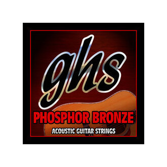 GHS Tm335 (13-56) Standard Medium Phosphor Bronze Acoustic Guitar 6-String Set