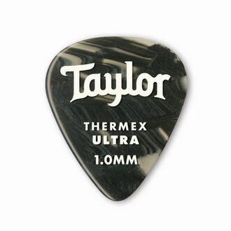 Taylor Premium 351 Thermex Ultra Picks, Black Onyx, 1.00mm, 6-Pack