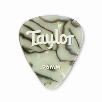 Taylor Celluloid 351 Picks, Abalone, 0.96mm, 12-Pack