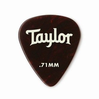 Taylor Celluloid 351 Picks, Tortoise Shell, 0.71mm, 12-Pack