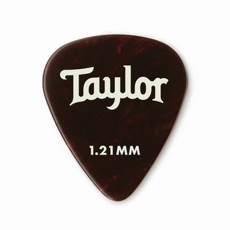 Taylor Celluloid 351 Picks, Tortoise Shell, 1.21mm, 12-Pack