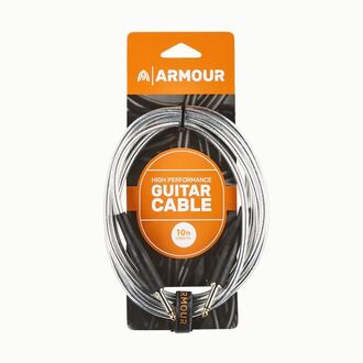 Armour GC10S 10ft Guitar Cable Transparent Silver
