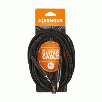 Armour GW20B 20ft Guitar Cable Woven Black