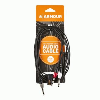 Armour SYC4 1/4" Stereo to 2x 1/4" Mono Cable 10ft
