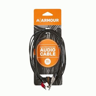 Armour RCA26S 1/4 Stereo to 2x RCA Cable 10ft