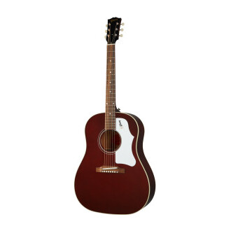 Gibson 60S J45 Original Adj Sdl No Pkup Wine Red Left-Handed Acoustic Guitar