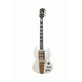 The Gibson 1963 Les Paul SG Custom With Maestro Vibrola Classic White Ultra Light Aged