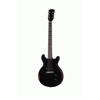 The Gibson 1960 Les Paul Junior Double Cut Ebony Ultra Heavy Aged