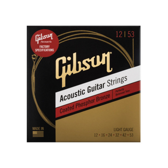 Gibson Coated Phos Bronze Ac Strings Lt 12-53
