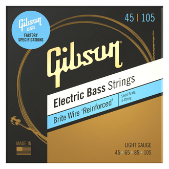 Gibson Sht Scl Brite Wire El Bass Str 4STR Rwnd Lt