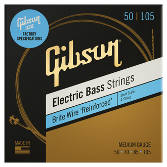 Gibson Sht Scl Brite Wire El Bass Str 4STR Rwnd Md
