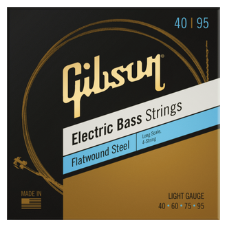 Gibson Lng Scale Flatwound Eb Strings Lt