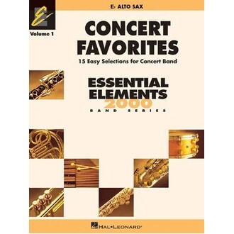 Essential Elements Alto Sax Concert Favorites Vol 1