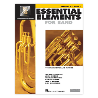 Essential Elements For Band Book 1 Baritone Bc (Euphonium) Book / Online Media
