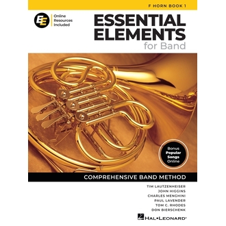 ESSENTIAL ELEMENTS FOR BAND F HORN BK 1 BK/OLM EEI