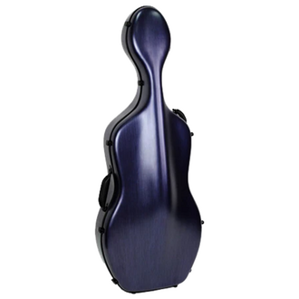 HQ Polycarbonate Cello Case 4/4 Textured Blue LightWeight