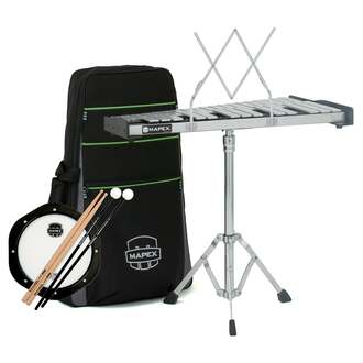 Mapex Backpack Percussion Kit W/ Bag Pad Sticks Mallet
