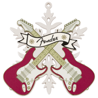 Fender Elegant Snowflake And Crossed Stratocasters Ornament