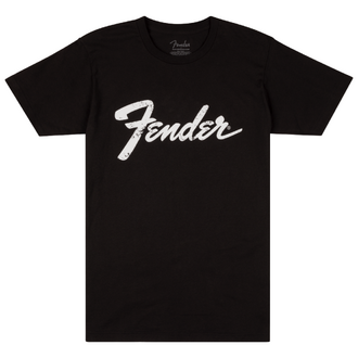 Fender Logo Date Back T-Shirt - Black M