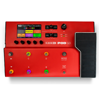 Line6 POD Go Guitar Processor Limited Edition Red