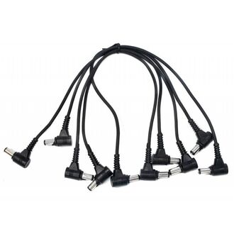 Leem Power To 5-Pedals Daisy Chain Cable With Right Angled Plugs