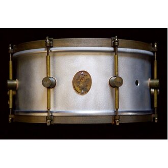 A&F Drum Co 14" x 6.5" Raw Aluminium Snare Drum