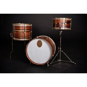 A&F Drum Co 3 Piece Rosewood Drum Kit 