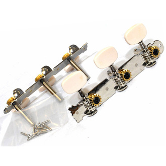GT LA Series Acoustic Tuning Machines On Plate In Chrome Finish (3+3)