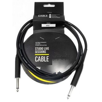 Leem 6ft Heatshrink Instrument Cable (1/4" Straight Plug - 1/4" Straight Plug)