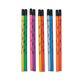 AIM Mood Pencil, G Clef Design, Assorted Colours