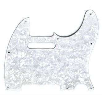 Gotoh APG103 3-Ply TL-Style Electric Guitar Pickguard In White Pearl (Pk-1)