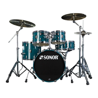 Sonor AQ1 Stage 22" Drum Kit With Hardware - Caribbean Blue