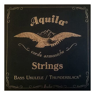 Aquila AQ140U Thunder Black 4-String Bass Uke String Set