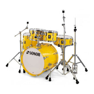 Sonor AQ1 Stage 22" Drum Kit w/Hardware - Yellow Gloss Lacquer