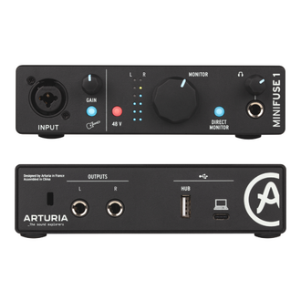 Arturia MiniFuse 1 Flexible Dual Audio Interface - Black