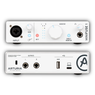 Arturia MiniFuse 1 Flexible Dual Audio Interface - White