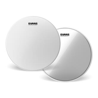 Evans 14" Power Center Reverse Dot and Hazy 300 Snare Drumhead Combo Pack - B14G1RD-H30