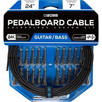 Boss BCK-24 Solderless Pedalboard Cable Kit - 24 Connectors 24ft