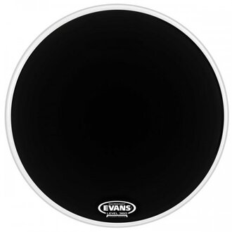 Evans 16" EQ3 Black Bass Drum Head No Port