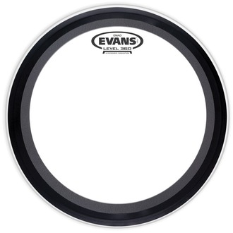 Evans BD18EMADCW EMAD Coated White Bass Drum Head, 18 Inch