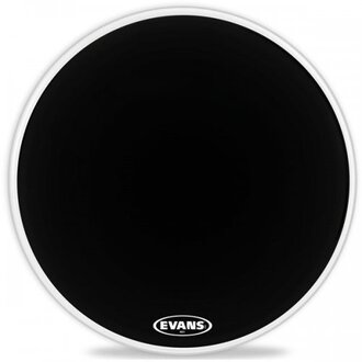 Evans MX1 Black Marching Bass Drum Head, 18 Inch