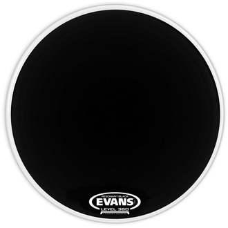 Evans BD18RBG Resonant Black Bass Drum Head, 18 Inch